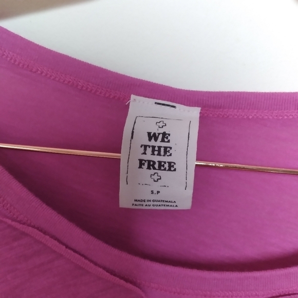 Free People So Easy Pink Ruffle Sleeve Pocket Modal & Cotton Blouse Size Small - Picture 9 of 11